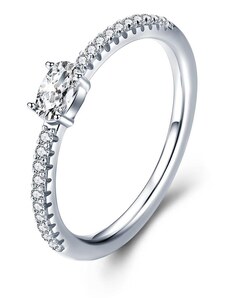 OLIVIE Zásnubní stříbrný prsten 3789