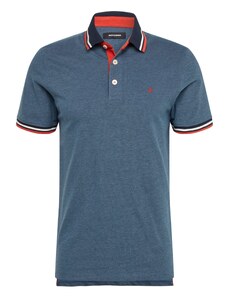 JACK & JONES Tričko 'JJEPaulos' noční modrá / modrý melír / jasně červená / bílá