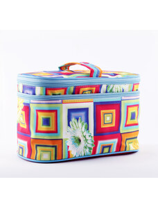 Kosmetická taška Sincini-dvoupatrový kufr, "Jaro"