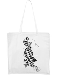 Roni Syvin + Adler/Malfini Ručně malovaná větší plátěná taška - DNA