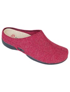LAUREN 01553-235 domácí filcová obuv dámská červená Berkemann