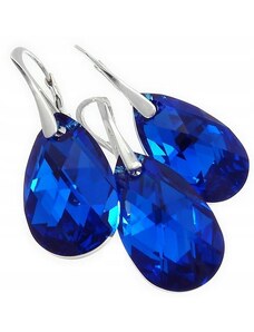 Šperky LAFIRA Style Stříbrná souprava Pear Majestic Blue