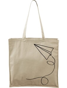 Roni Syvin + Adler/Malfini Ručně malovaná větší plátěná taška - Šipka