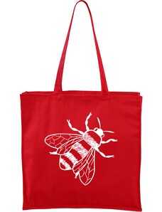 Roni Syvin + Adler/Malfini Ručně malovaná větší plátěná taška - Včela