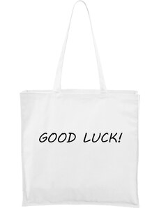 Roni Syvin + Adler/Malfini Ručně malovaná větší plátěná taška - Good Luck!