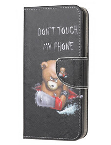 Pouzdro MFashion Samsung Galaxy A12 - černé - Don't touch my phone