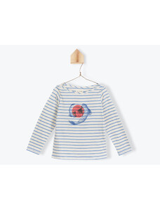 Arsène et les Pipelettes Dětské tričko s dlouhým rukávem Japan pruhované