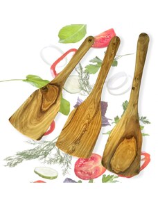 Dellinger lžíce salátové z olivového dřeva 3 ks