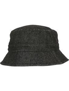 Flexfit Denim Bucket Hat černo/šedá