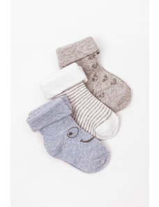 5.10.15. Mix ponožek pro kojence - 3 páry v balení