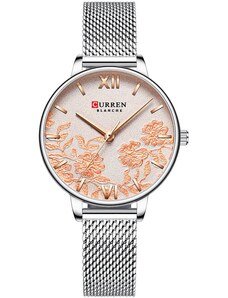 CURREN Hodinky CURREN Flowers KP6210 stříbrná