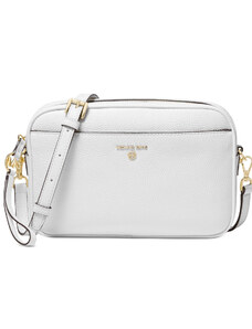 Michael Kors Jet Set Charm East West Camera Crossbody Optic White