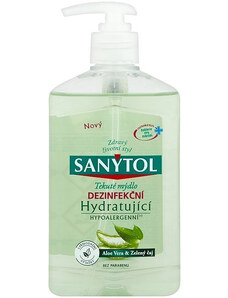 Sanytol Mýdlo hydratující zelený čaj & aloe vera bio 250 ml