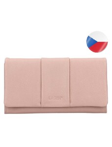 Dámská kožená peněženka LAGEN Nicol - béžová/růžová