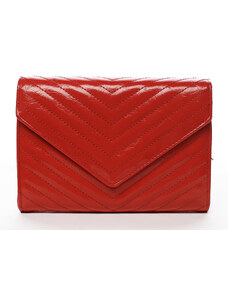 Moderní dámská koženková kabelka New Yersey, červená