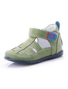 Dětské kožené sandálky EMEL E1079-12 Zelená