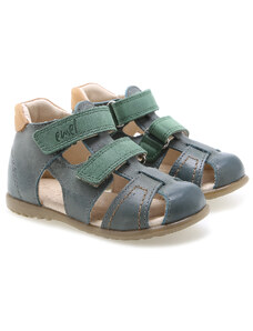 Dětské kožené sandálky EMEL E2437-10 Modrá