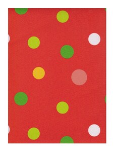A.Weinberger s.r.o. Lehátkovina -barevné puntíky na červeném podkladu
