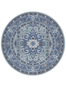 Nouristan - Hanse Home koberce Kruhový koberec Mirkan 104438 Skyblue - 160x160 (průměr) kruh cm