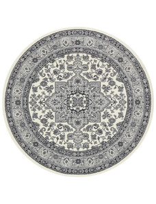 Nouristan - Hanse Home koberce Kruhový koberec Mirkan 104107 Cream/Grey - 160x160 (průměr) kruh cm