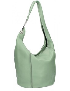 Dámská kožená kabelka GORA S7178 - zelená
