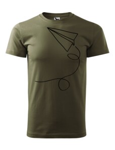 Roni Syvin + Adler/Malfini Ručně malované pánské bavlněné tričko - Šipka