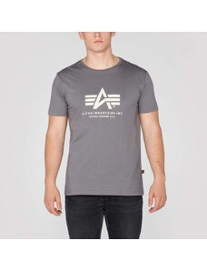 Alpha Industries Tričko Basic Big Logo T-Shirt greyblack