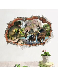 Jurský Svět Samolepka na zeď Dinosauři Jurský Park