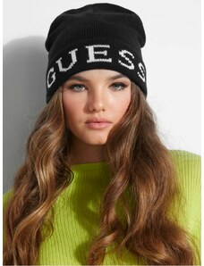 GUESS čepice Varsity Logo Beanie černá, 12220000