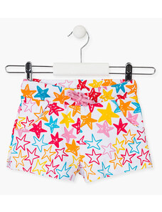 LOSAN Dívčí šortky s barevným potiskem hvězdiček