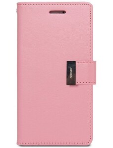 Růžové flipové pouzdro Mercury Rich Diary Wallet pro Samsung Galaxy Note 10