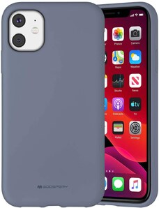 Ochranný kryt pro iPhone 11 - Mercury, Silicone Lavender Gray