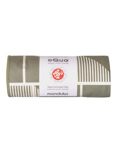Velký jógový ručník Manduka eQua Mat Towel HD Handloom Gray - limitovaná edice