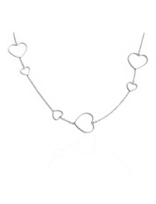BM Jewellery Dámský náhrdelník srdce Valentýn z chirurgické oceli S1017070