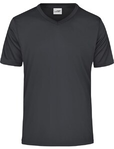 James & Nicholson Pánské sportovní triko s krátkým rukávem James & Nicholson (JN736) Černá S