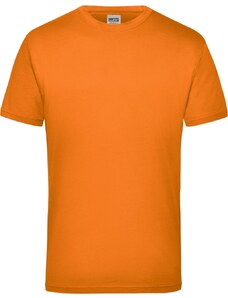 James & Nicholson Pánské triko s krátkým rukávem James & Nicholson (JN800) Oranžová S