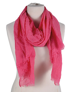 Pavioko Jednobarevný šátek s bavlnou růžový