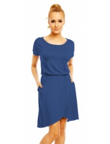 Šaty Grace modré, Velikost S/M, Barva Modrá LENTAL