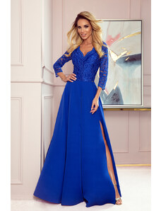 Numoco Dámské společenské šaty Amber královsky modrá M