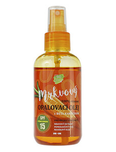 Vivaco 100% Přírodní opalovací olej s mrkvovým extraktem SPF 15 150 ml