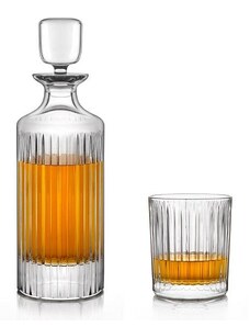 Crystal Bohemia SKYLINE whisky set (1+6)