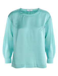 Dressarte Paris Mint eco-dyed silk blouse