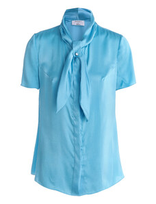 Dressarte Paris Pussy-bow eco-dyed silk blouse