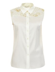 Dressarte Paris Gold lace silk blouse