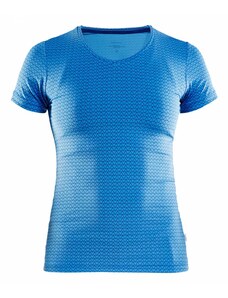 Craft Essential V Shirt modrá/potisk S skladem