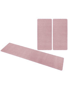 Hanse Home Collection koberce Kobercová sada Nasty 104446 Light-Rose - 3 díly: 70x140 cm (2x), 70x240 cm (1x) cm