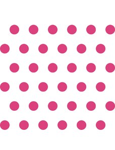 Michelles Design puntík 2cm růžový na bílé 748063