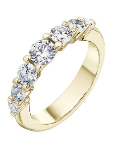 Tiami Prsten ze žlutého zlata s diamanty Pure Line 7