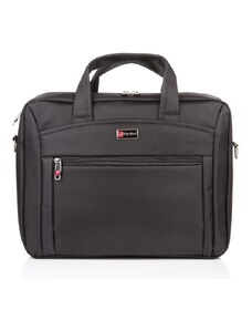 Bag Street Kvalitní pánská taška na notebook černá 4422