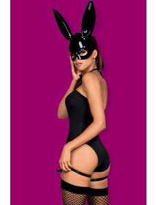 Obsessive Černý sexy halloweenský kostým Bunny Black